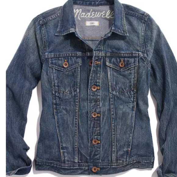 Madewell The Jean Denim Jacket in Storm Cloud Wash Size Extra Small XS - Picture 2 of 9